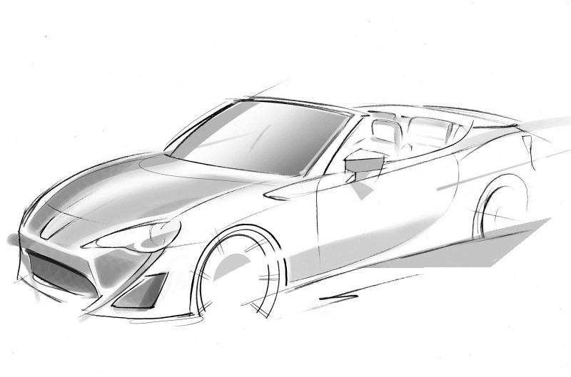 Σκίτσο για το νέο Toyota GT86 Cabrio
