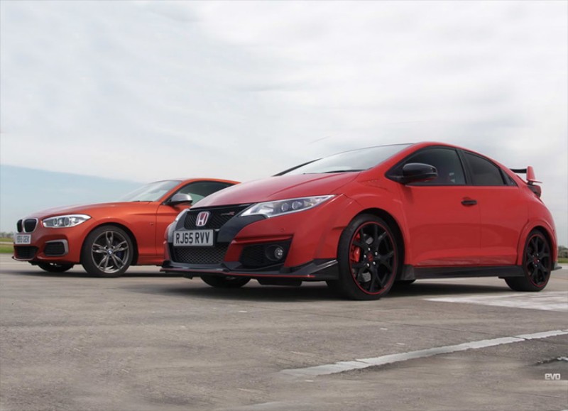 Κόντρα Honda Civic Type R vs BMW 135i (video)