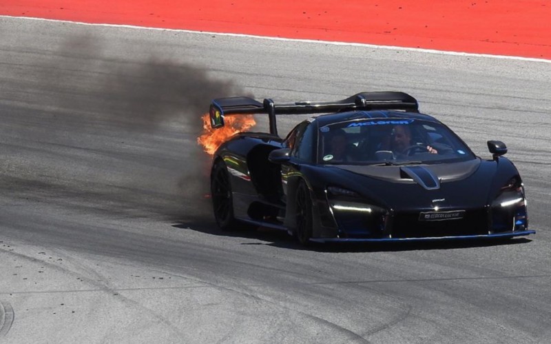Ακόμα μία McLaren Senna τυλίχτηκε στις φλόγες (video)