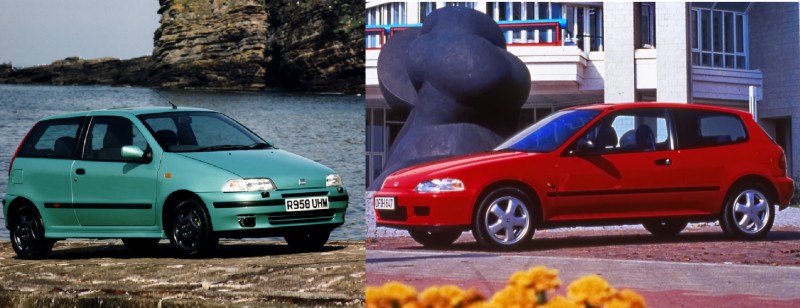 90’s Heroes: Fiat Punto GT vs Honda Civic VTi – Κοινός παρονομαστής το γκάζι!