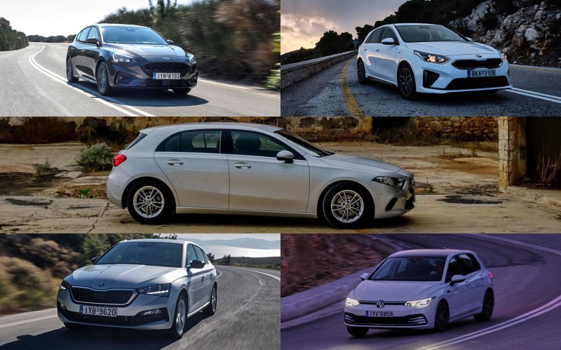 5 Video Δοκιμές μικρομεσαίων: Focus, Ceed, A-Class, Scala και Golf