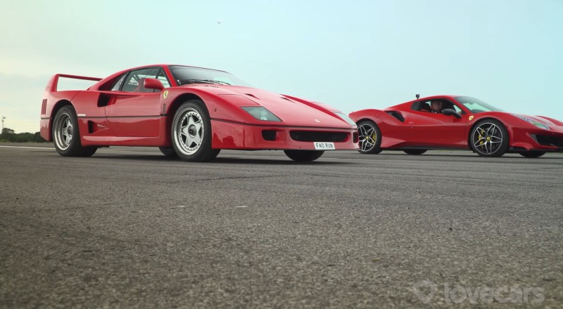 Ferrari F40 απέναντι σε 488 Pista! Μία κόντρα που δεν πρέπει να χάσεις (video)