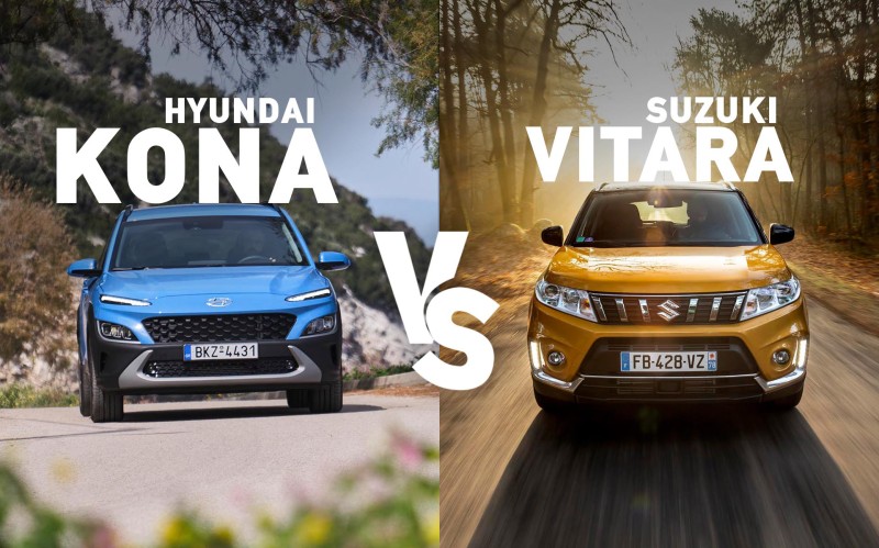 Δοκιμή: Hyundai Kona ή Suzuki Vitara;