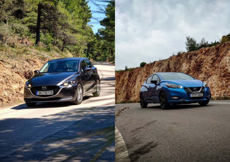 Δοκιμή supermini με 90 ίππους: Mazda2 ή Nissan Micra 1.0T N-Sport;