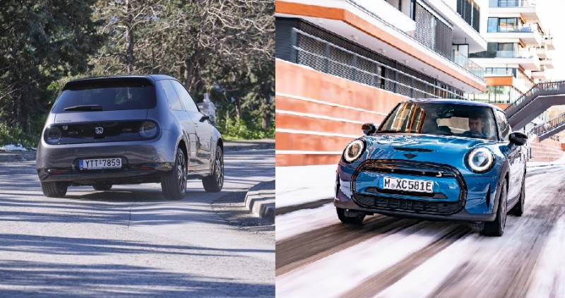 Δοκιμή MINI Cooper SE vs HONDA e: Διάλεξε ηλεκτρικό!
