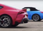 Toyota Supra εναντίον της BMW Z4 (video)