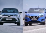 Δοκιμή: Nissan Qashqai 1.3 Turbo ή Toyota C-HR 1.8 Hybrid;
