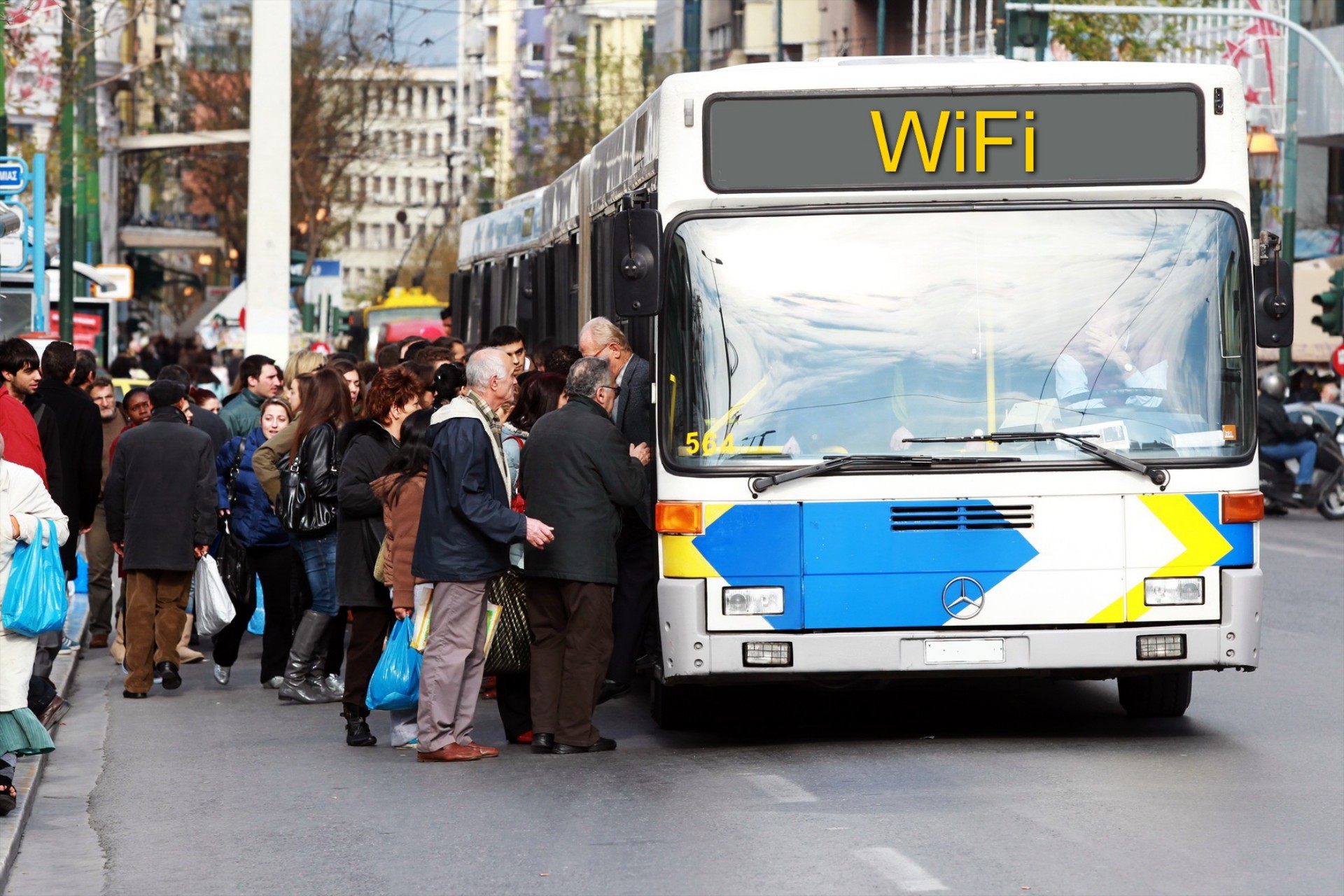 WiFi σε λεωφορεία και τρόλεϊ