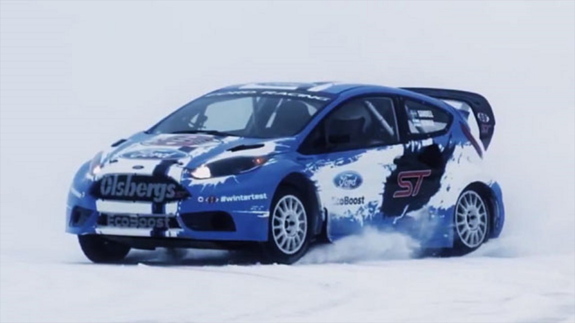 Video: Ford Fiesta Rallycross Snow Test