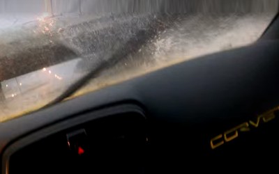 Corvette που παραλίγο να... πνιγεί! (Video)