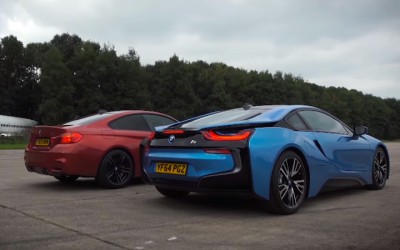 Κόντρα BMW i8 vs BMW M4 (video)