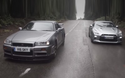 Δύο διαφορετικές γενιές Nissan GT-R (video)