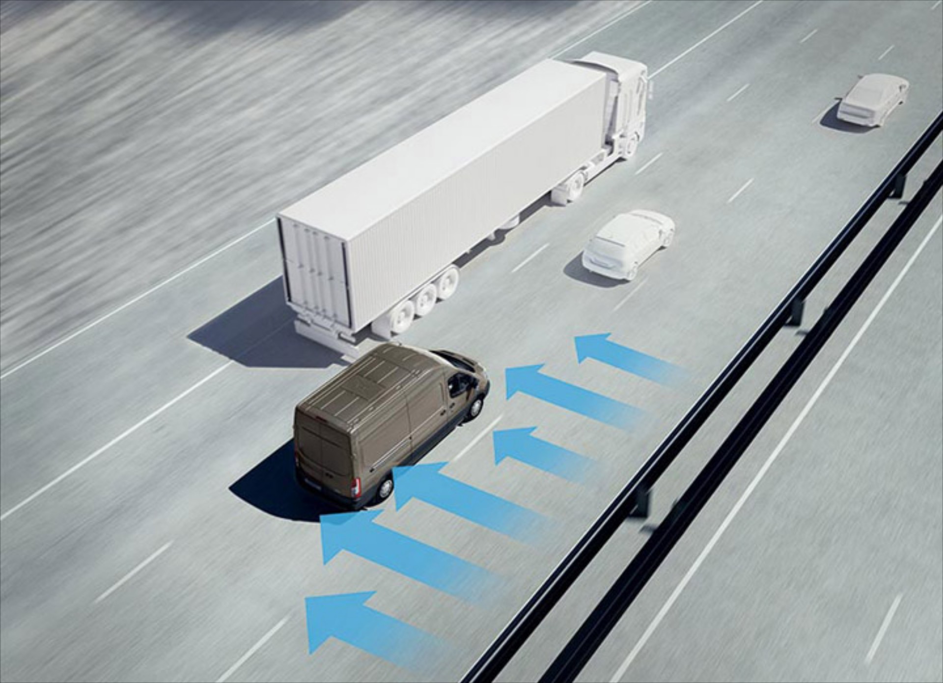 Το Ford Transit κόντρα στους ανέμους (video)