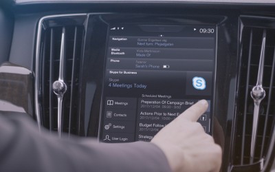 Τηλεδιάσκεψη μέσω Skype στα μεγάλα Volvo (vid)