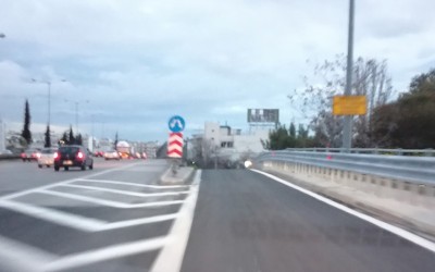 Κυκλοφοριακές ρυθμίσεις στην είσοδο της Εθνικής