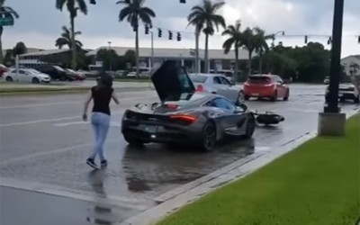 Τρακάρισμα, τσακωμός, δύο κορίτσια και μια McLaren (video)