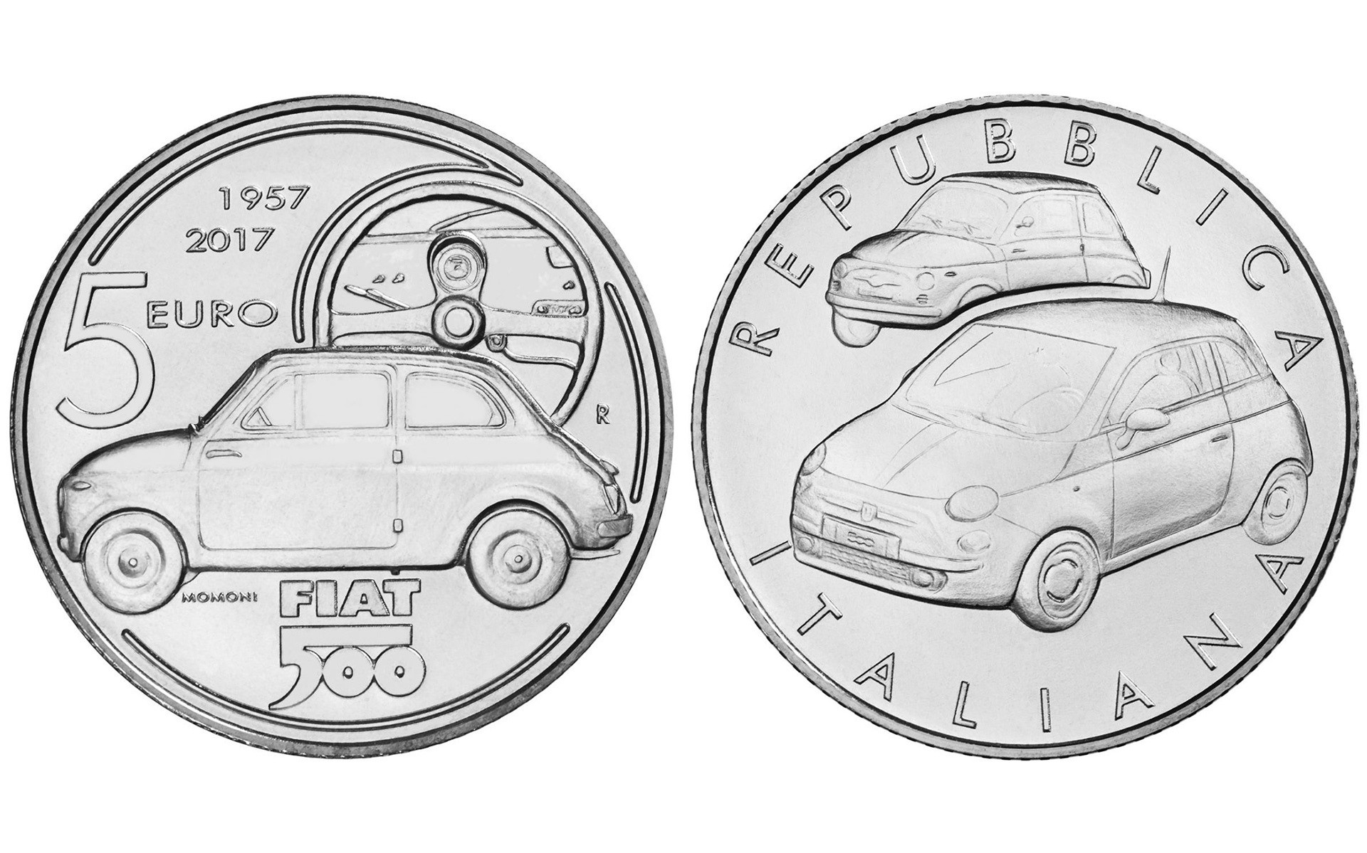 Νόμισμα 5 ευρώ για το Fiat 500