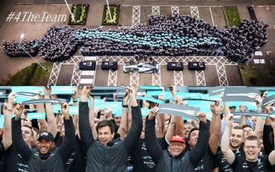 Σχημάτισαν το μονοθέσιο της Mercedes-AMG για να τιμήσουν τον Hamilton (vid)