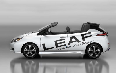 Το Nissan Leaf «έχασε» την οροφή του