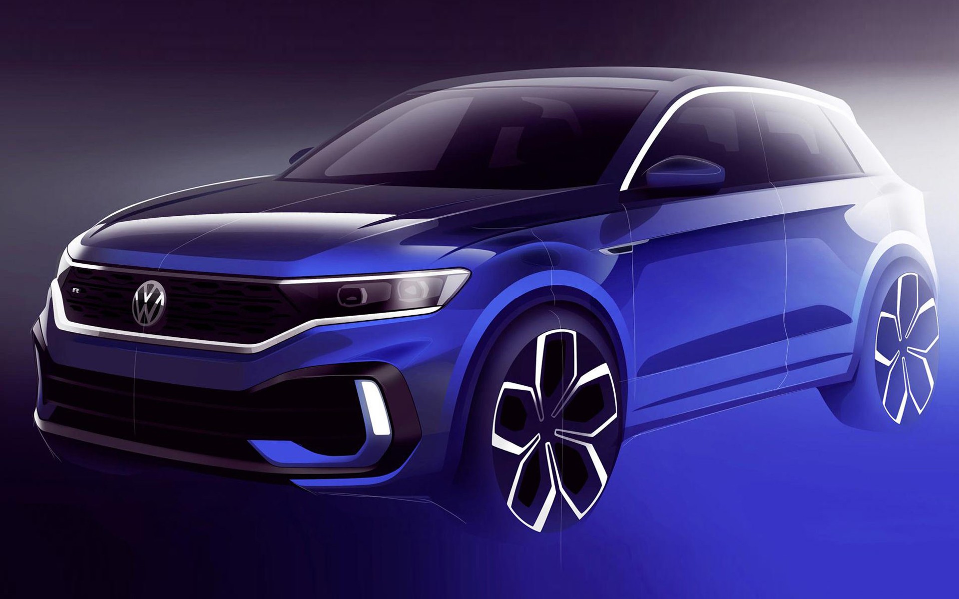 Σκίτσο του νέου Volkswagen T-ROC R
