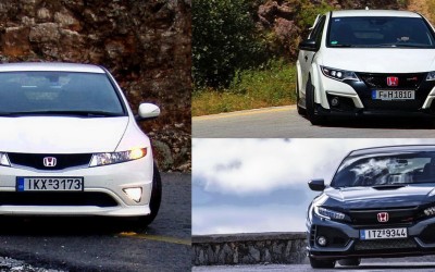 ΔΟΚΙΜΗ: 3 γενιές Honda Civic Type R