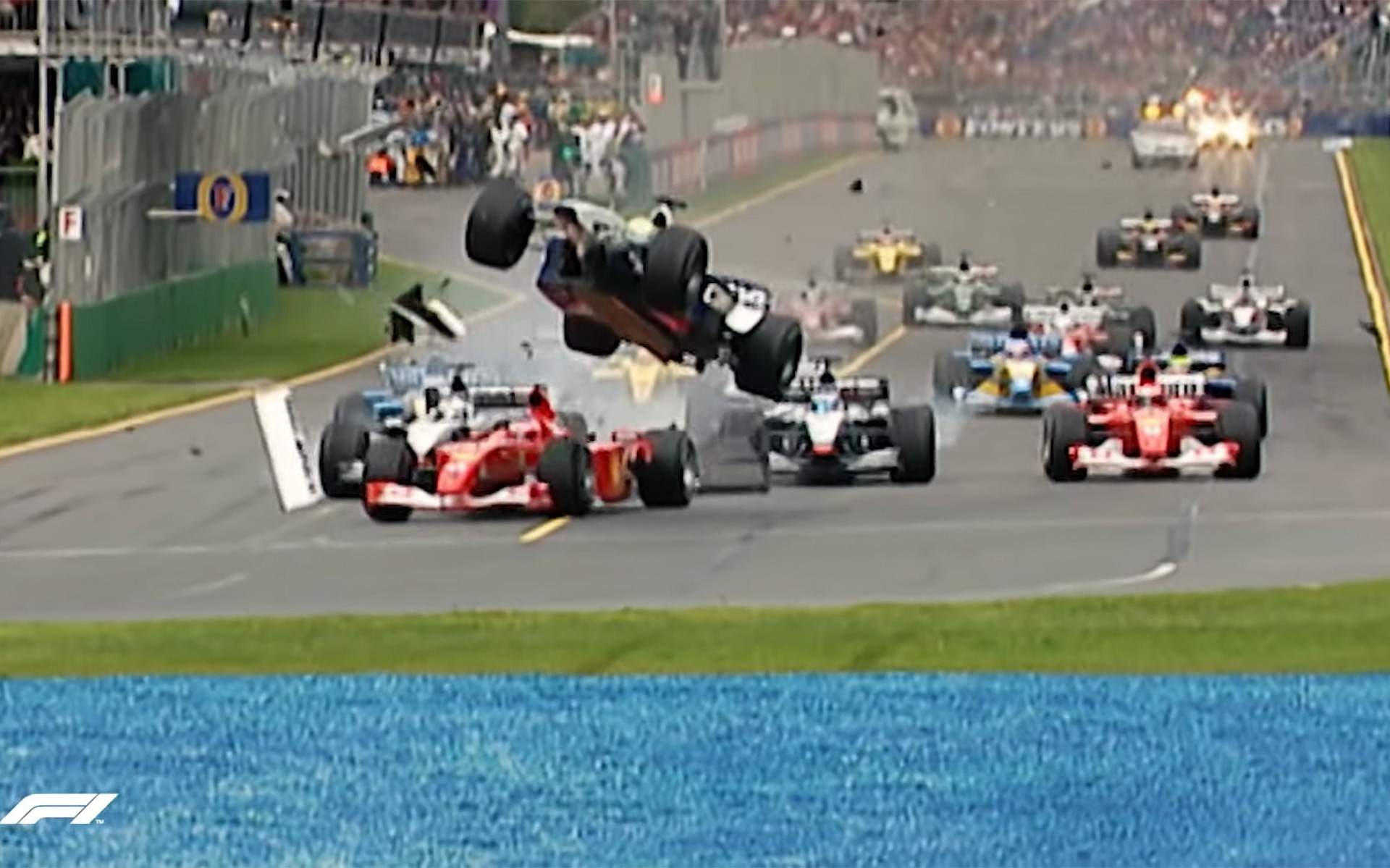 Formula 1: Τα 10 πιο συγκλονιστικά ατυχήματα σε εναρκτήριο γύρο στην ιστορία (video)