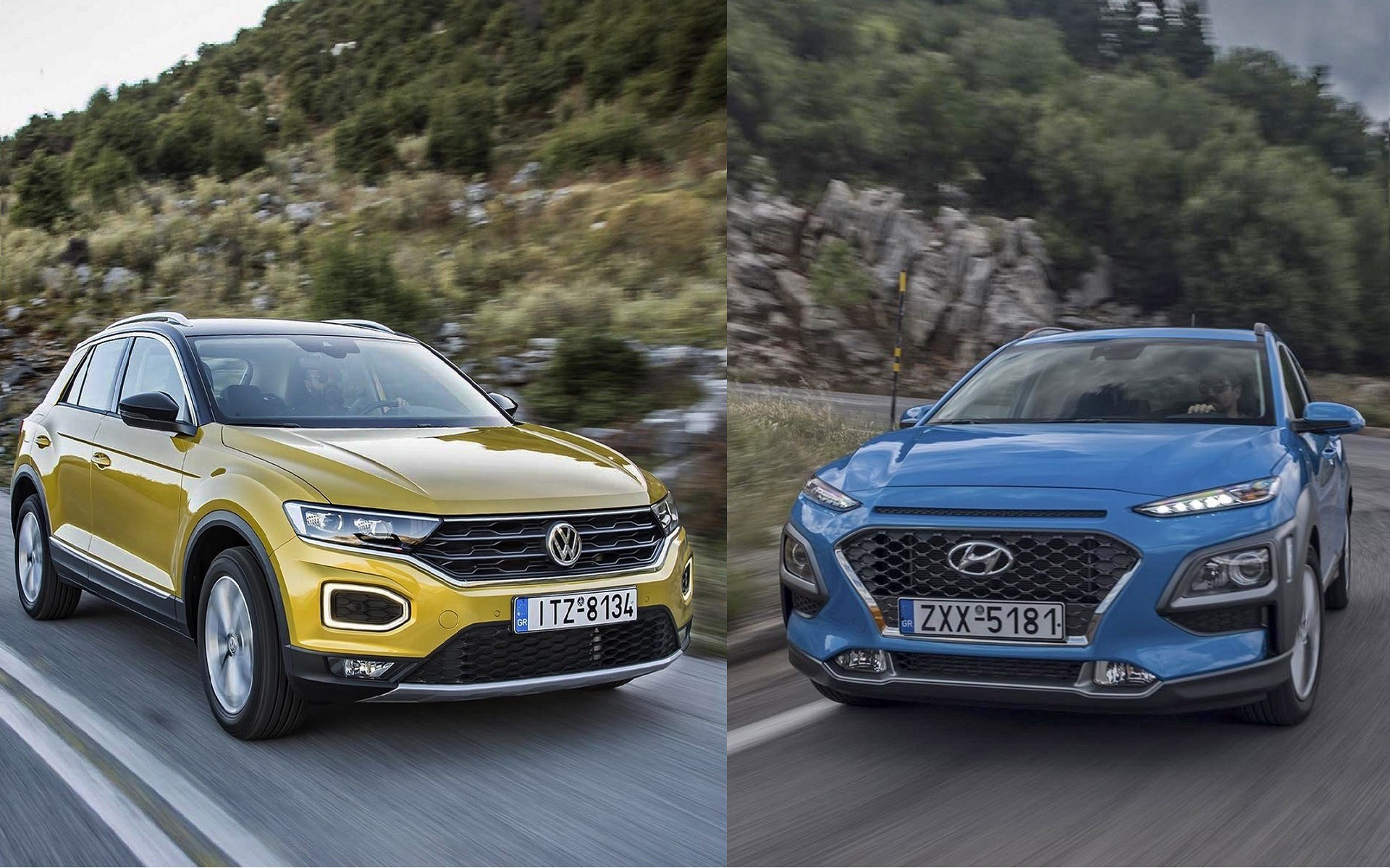Δοκιμή: Hyundai Kona ή Volkswagen T-Roc