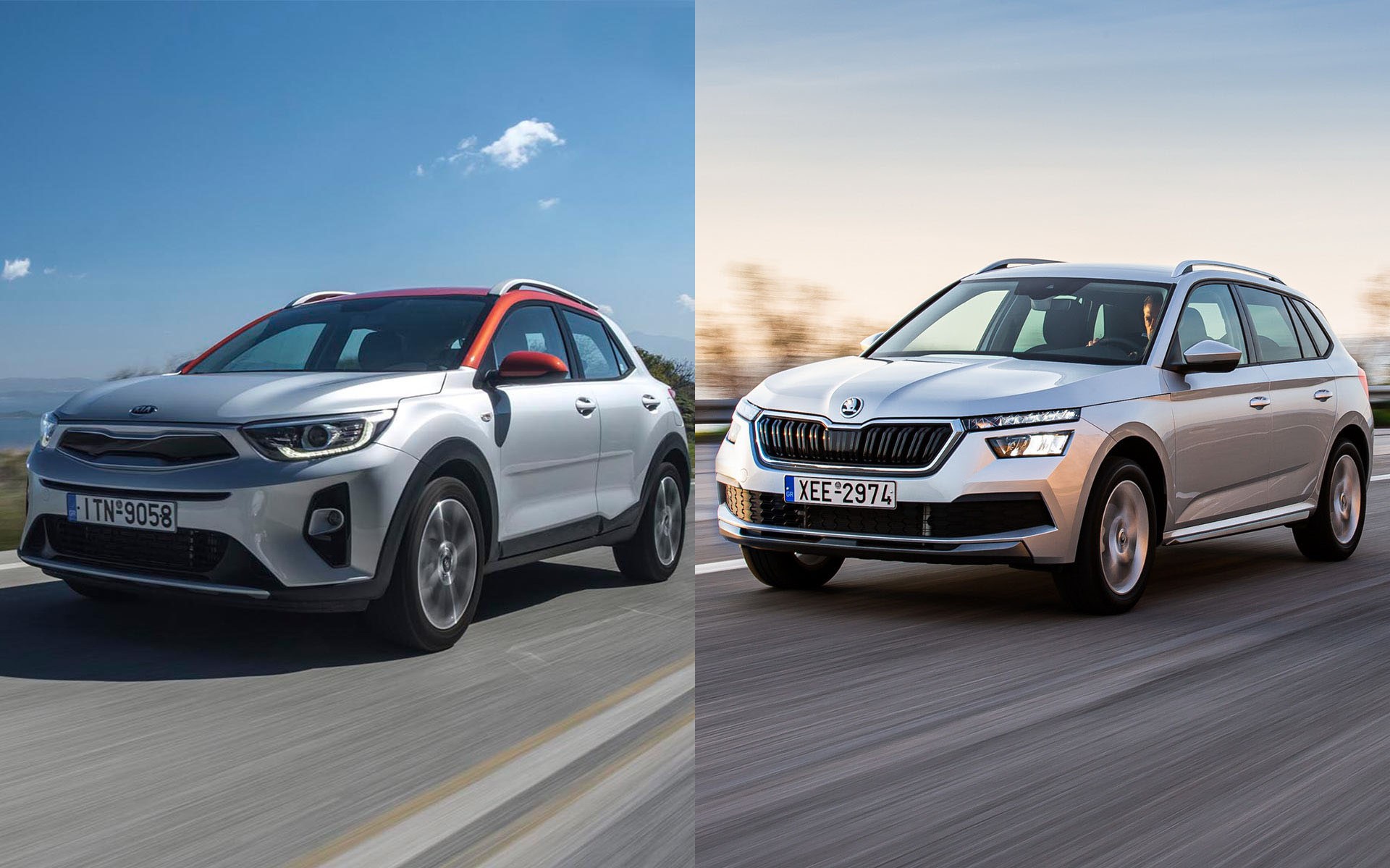 Δοκιμή: Kia Stonic 1.0 T-GDI ή Skoda Kamiq 1.0 TSI;