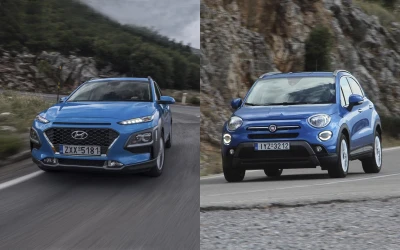 Δοκιμή B-SUV με 120 ίππους: Fiat 500X ή Hyundai Kona;