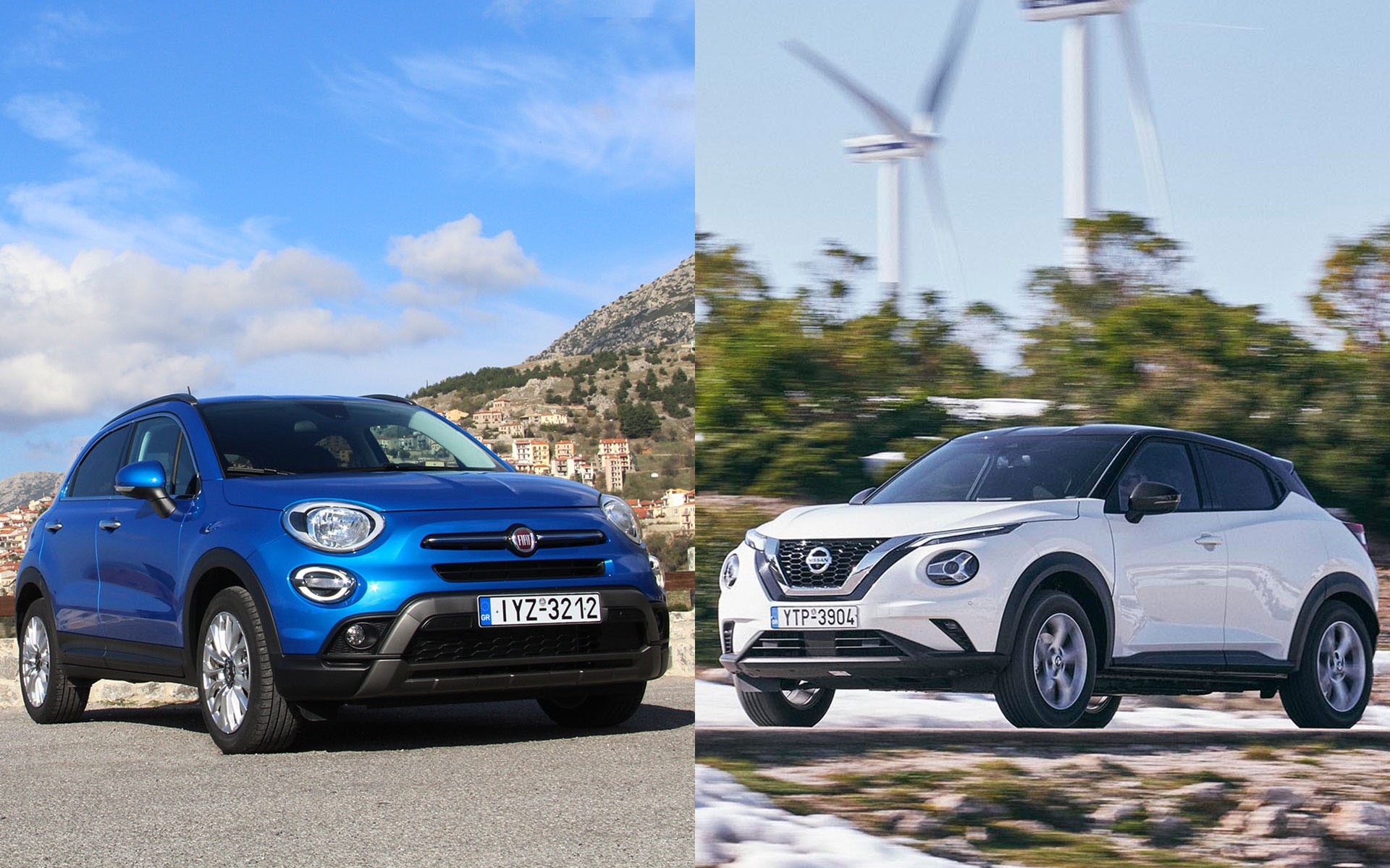 Δοκιμή: Fiat 500X ή Nissan Juke;