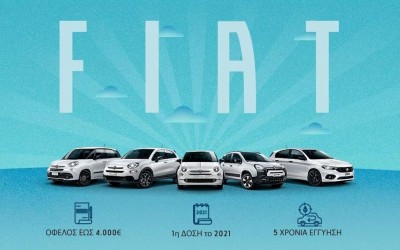 Fiat Panda με 9.990€, 500 Hybrid με 12.200€