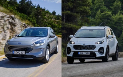 Δοκιμή: Ford Kuga 1.5d ή Kia Sportage diesel 48V hybrid;