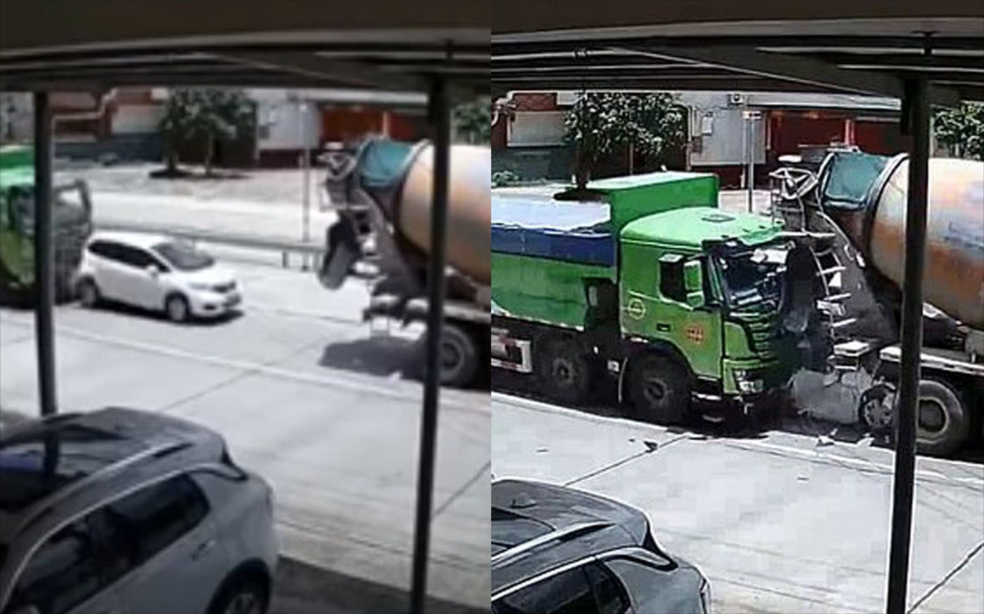 Και όμως επέζησαν! Μικρό αυτοκίνητο έγινε
