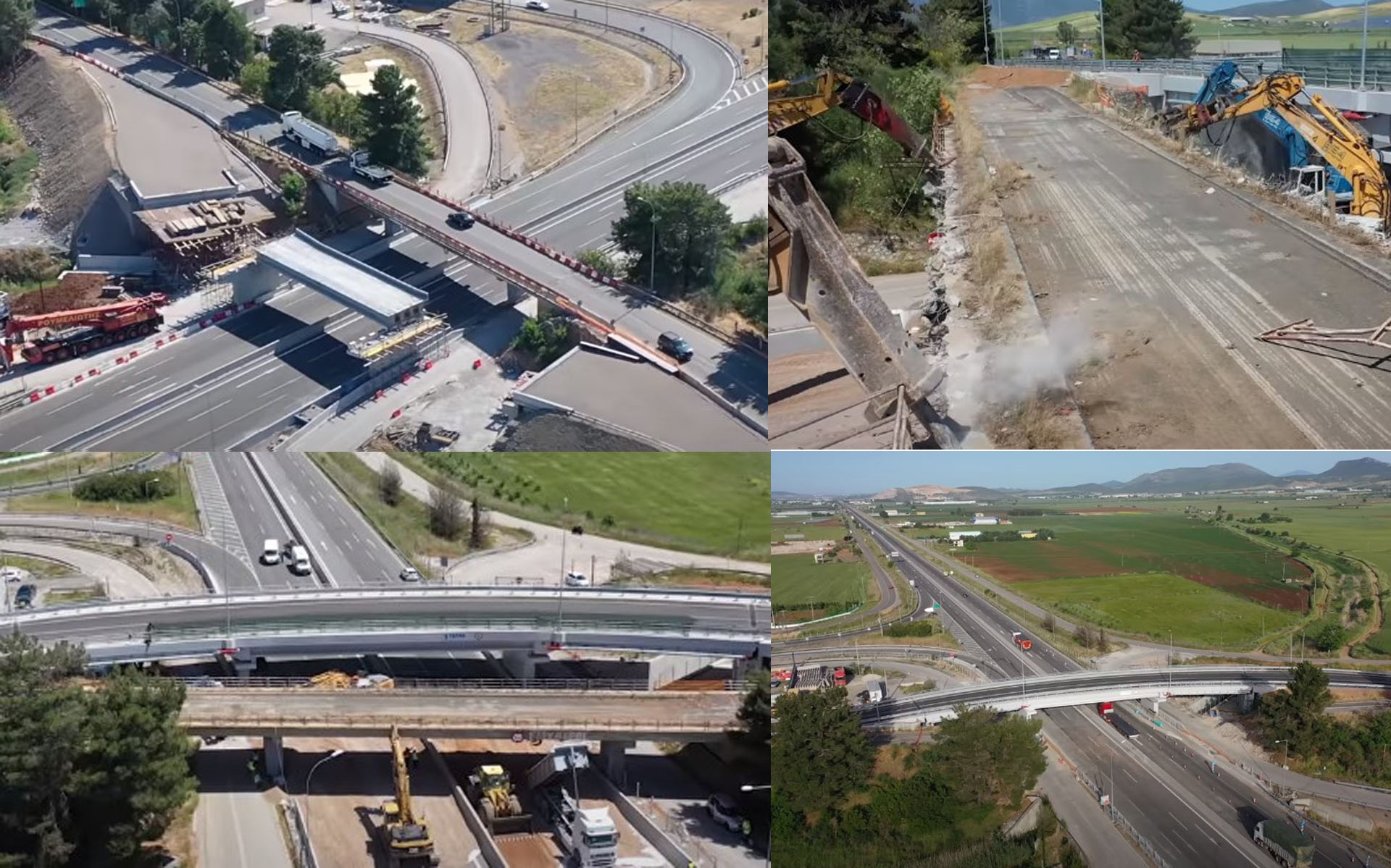 Time lapse video: Έτσι κατασκευάστηκε η νέα γέφυρα στον Α/Κ Θήβας, έτσι κατεδαφίστηκε η παλαιά!