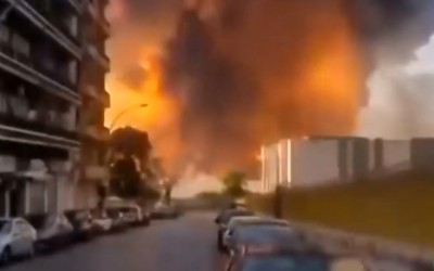 Βηρυτός: Οι εκρήξεις μέσα από τα μάτια των οδηγών (video)
