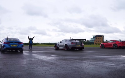 Drag Race: 911 Turbo S vs M8 vs GT-R [Video]
