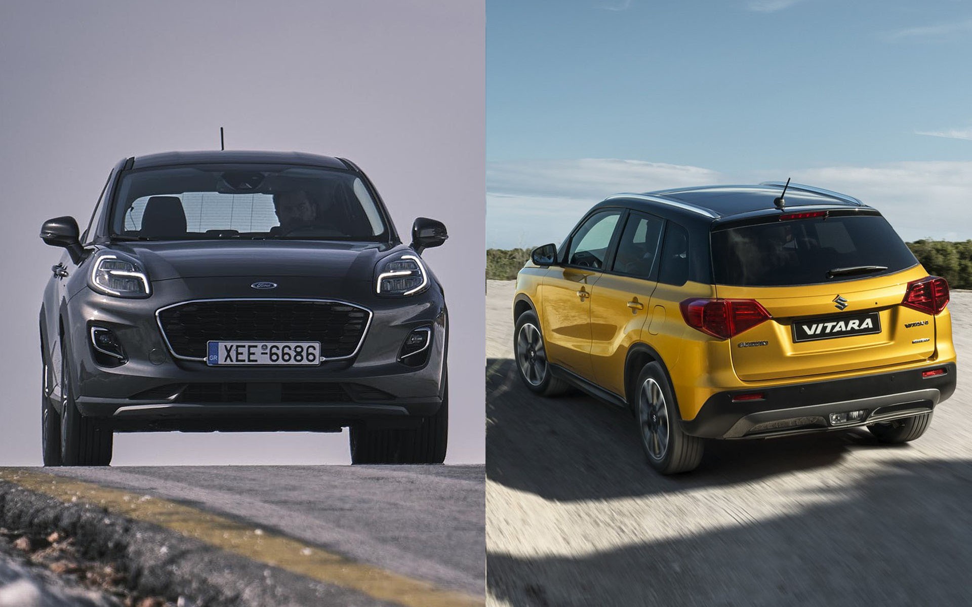 Δοκιμή υβριδικό SUV: Ford Puma 48V ή Suzuki Vitara 48V;