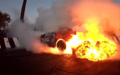 Όταν στην προσπάθεια σου να εντυπωσιάσεις, κάνεις μία Lamborghini Huracan να τυλιχθεί στις φλόγες. [Video]