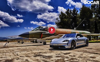 Flight Mode: Με την ηλεκτρική Porsche Taycan των 680 ίππων στο αεροδρόμιο Τατοΐου