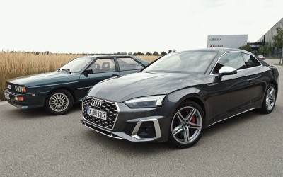 40 χρόνια Audi quattro: To 100 CS και το S5 στην πίστα (video)