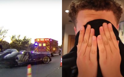 17χρονος διαλύει την Pagani Huayra Roadster του πατέρα του [Video]