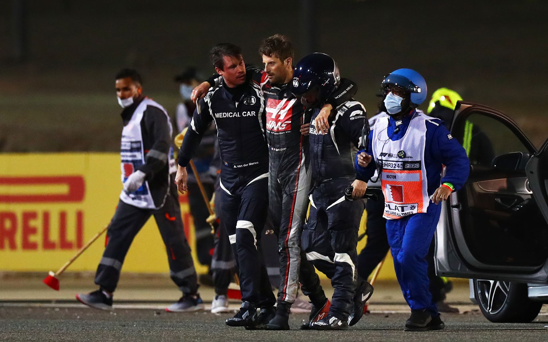 Σε στρατιωτικό νοσοκομείο μεταφέρθηκε ο Grosjean