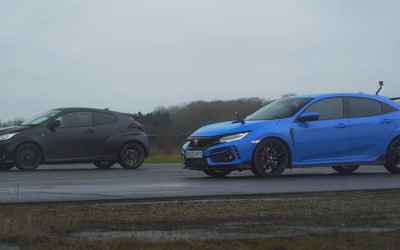 Drag Race: Honda Civic Type-R Vs Toyota Yaris GR (video)