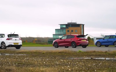 Κόντρα για τρία καυτά μικρομεσαία: Ford Focus ST vs Skoda Octavia RS vs Volkswagen Golf GTI