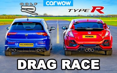 Drag race: Honda Civic Type R vs VW Golf R – Ποιο R θα επικρατήσει; [Video]