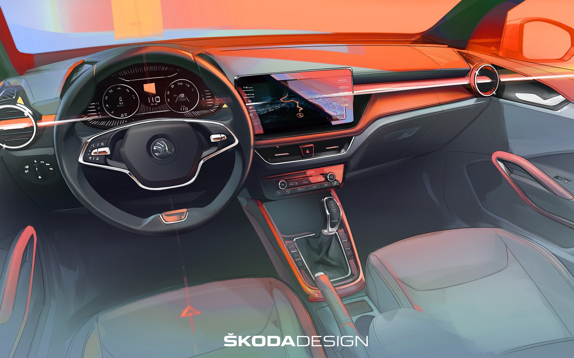 Αυτό είναι το εσωτερικό του νέου Skoda Fabia