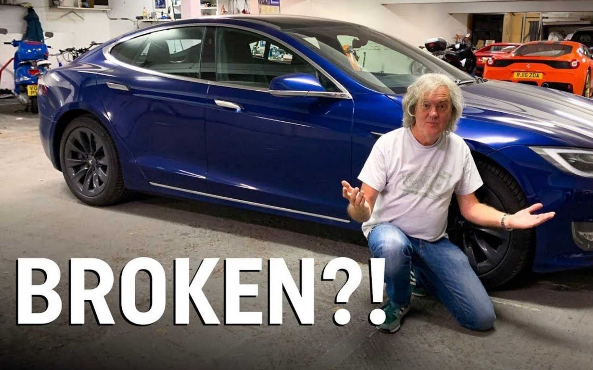 O James May κλειδώθηκε έξω από το Tesla Model S του