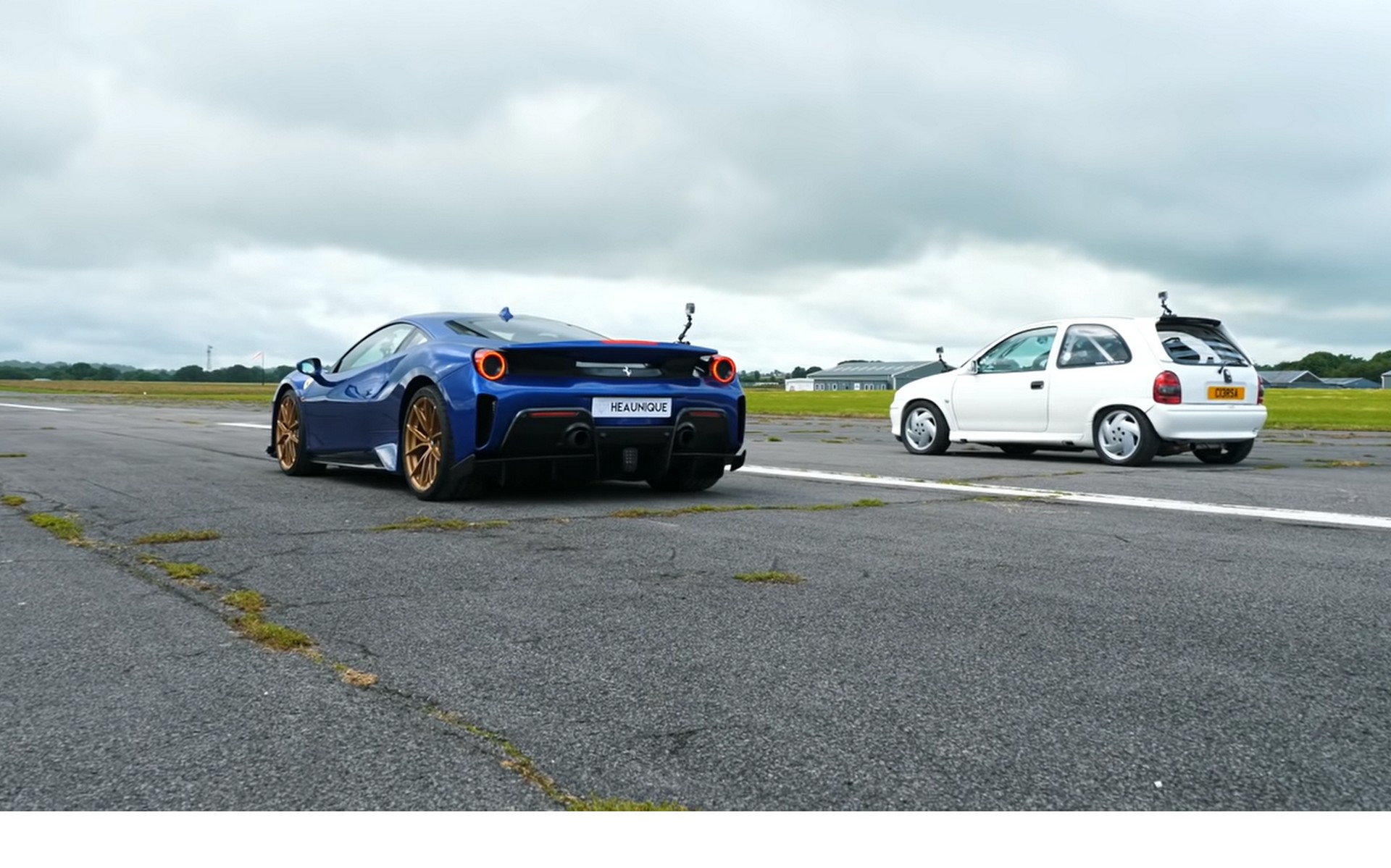 Μπορεί ένα φτιαγμένο Corsa 1.200 ίππων να κοντράρει την Ferrari Pista; [Video]