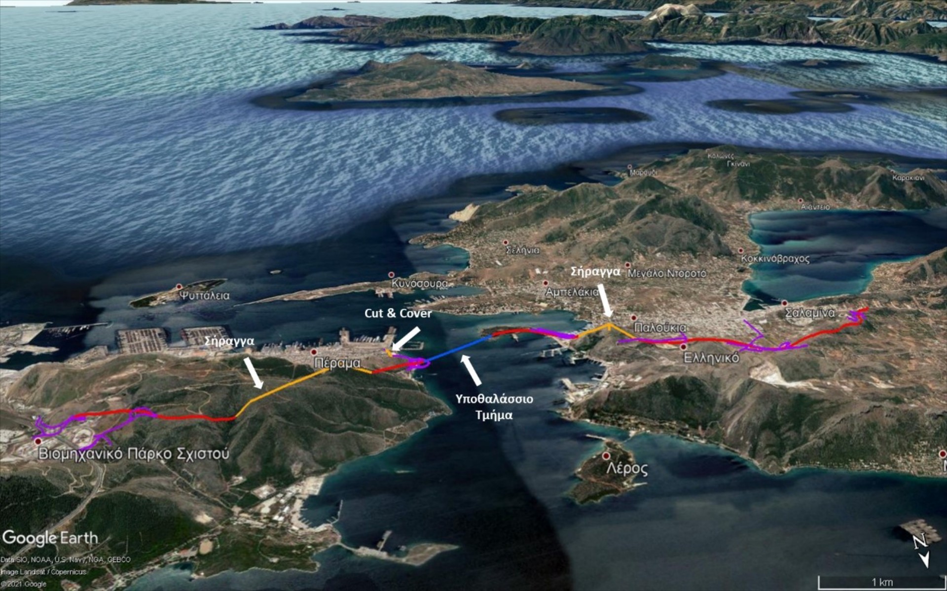 Υποθαλάσσια σήραγγα Σαλαμίνας-Πειραιά: Ολοκληρώνονται οι διεργασίες
