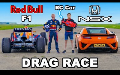 Τρομερή κόντρα μεταξύ Honda NSX - RC Car - F1 [Video]